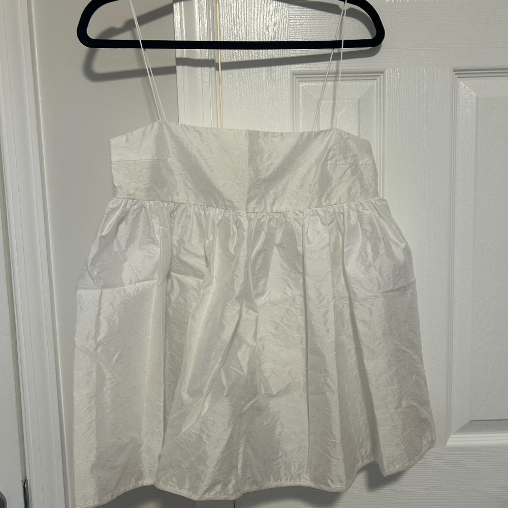 Cecilia Bahnsen White Babydoll Top